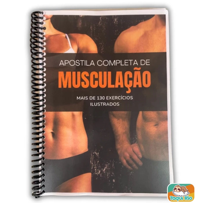 APOSTILA COMPLETA DE MUSCULAÇÃO - Tamanho A5 Com Mais de 130 Exercícios Ilustrados - 180 Páginas