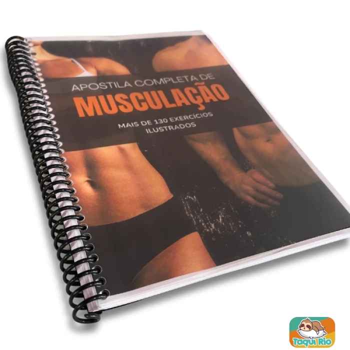 APOSTILA COMPLETA DE MUSCULAÇÃO - Tamanho A5 Com Mais de 130 Exercícios Ilustrados - 180 Páginas