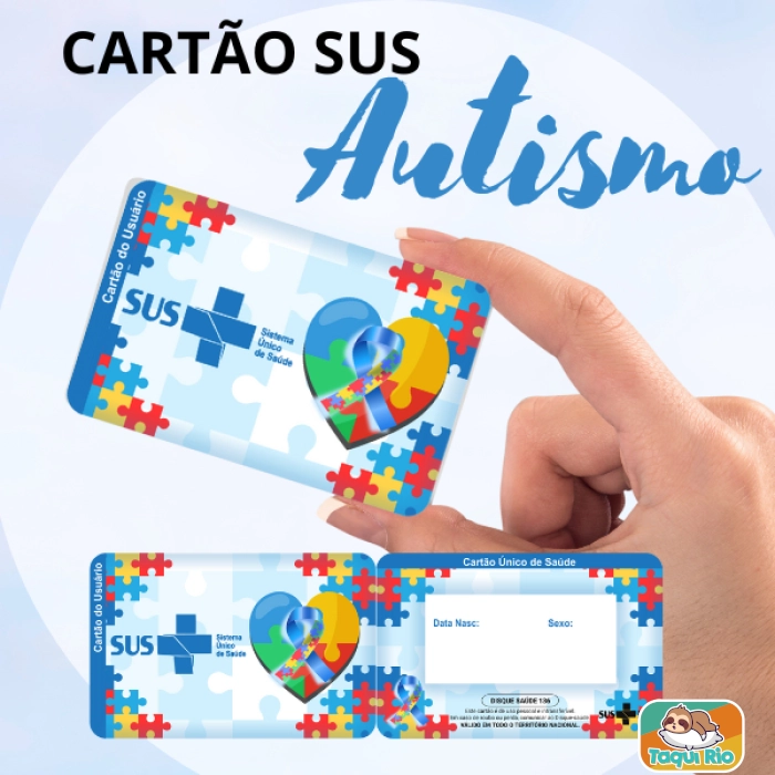 Cartão do SUS Plastificado Personalizado Autismo/ TEA