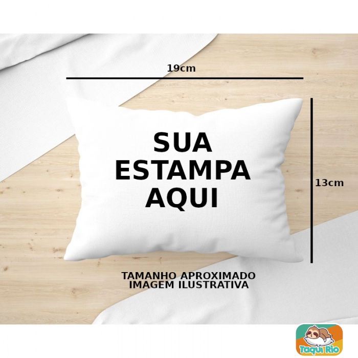 Almofada com arte personalizada 26x19