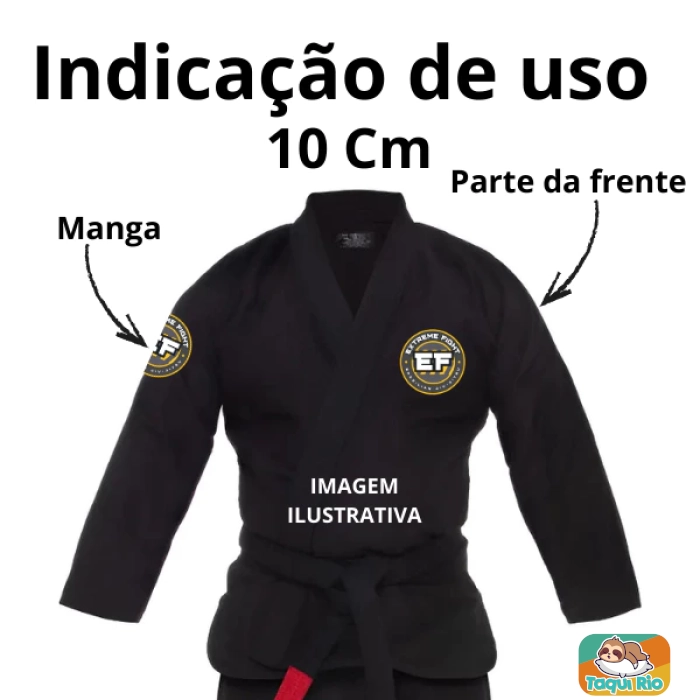 Kit com Patchs 10CM Personalizados - Kimono Jiu-jitsu, judô