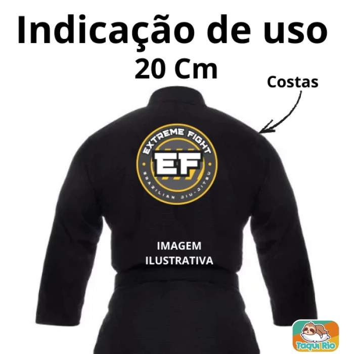 Kit com Patchs 20CM Personalizados - Kimono Jiu-jitsu, judô