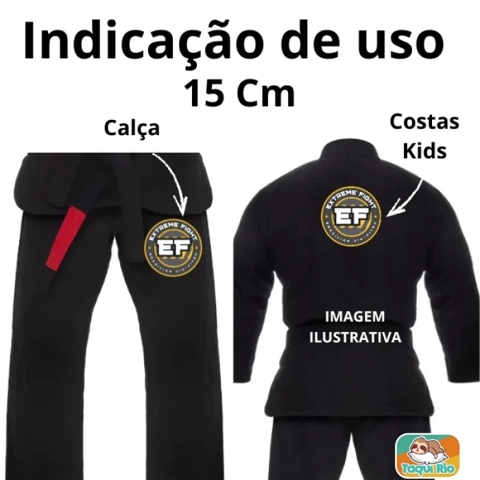 Patch Personalizado - Kimono Jiu-jitsu - Tamanho 15x15cm