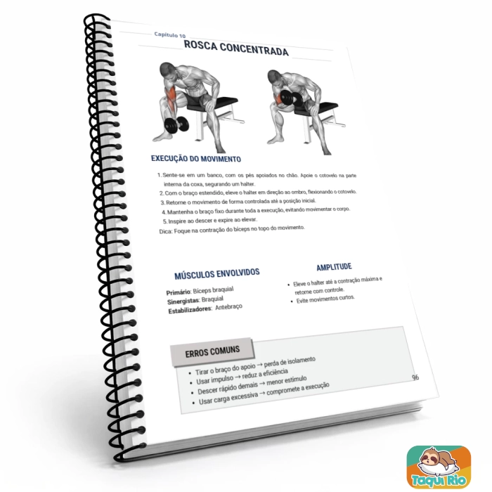 APOSTILA DE MUSCULAÇÃO A5 - COM + DE 110 EXERCÍCIOS ILUSTRADOS COM 212 PÁGINAS