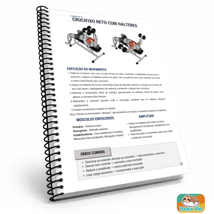 APOSTILA DE MUSCULAÇÃO A5 - COM + DE 110 EXERCÍCIOS ILUSTRADOS COM 212 PÁGINAS