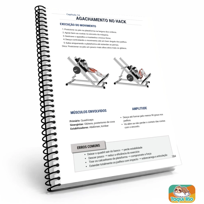 APOSTILA DE MUSCULAÇÃO A5 - COM + DE 110 EXERCÍCIOS ILUSTRADOS COM 212 PÁGINAS