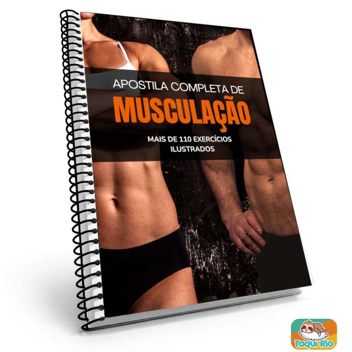 APOSTILA DE MUSCULAÇÃO A5 - COM + DE 110 EXERCÍCIOS ILUSTRADOS COM 212 PÁGINAS