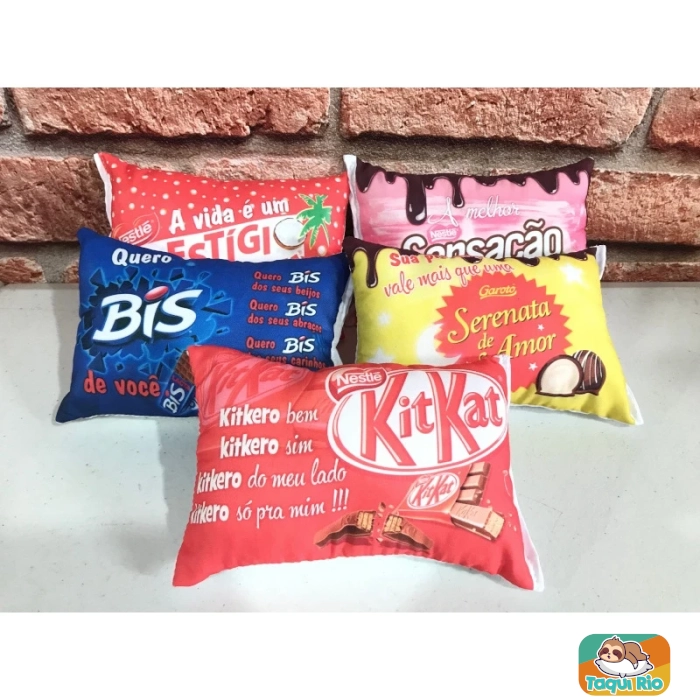 Almofadinha Frases Namorados SEM bolso com enchimento - 19x13cm
