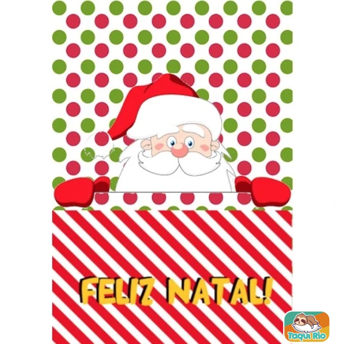 Almofadinha decorativa de Natal com bolso