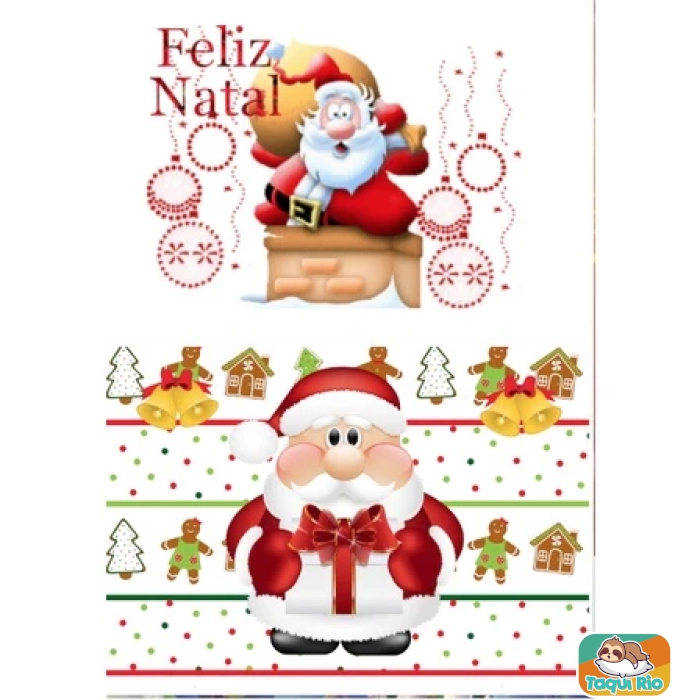 Almofadinha decorativa de Natal com bolso