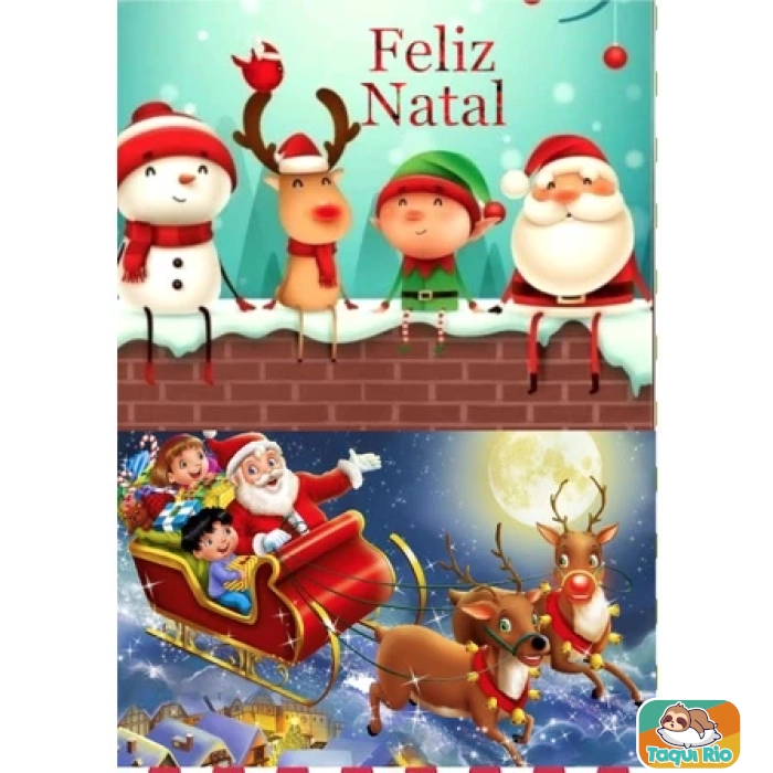 Almofadinha decorativa de Natal com bolso