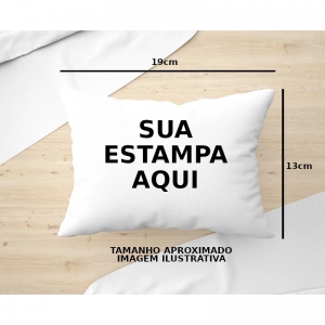 Almofada com arte personalizada 26x19